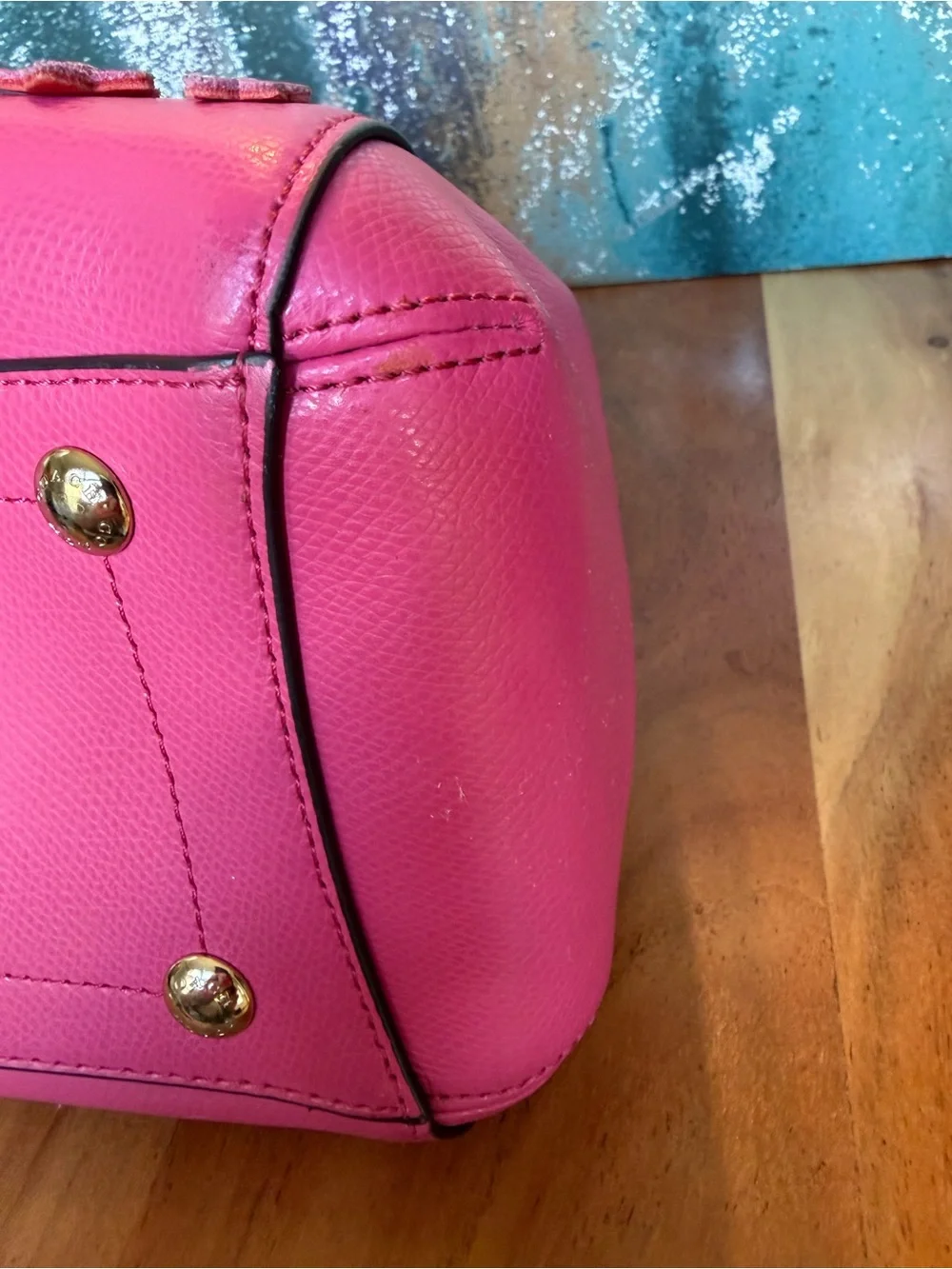 Coach Barbiecore HTF‎ Floral Appliqué Carryall Crossbody Dahlia Pink EUC